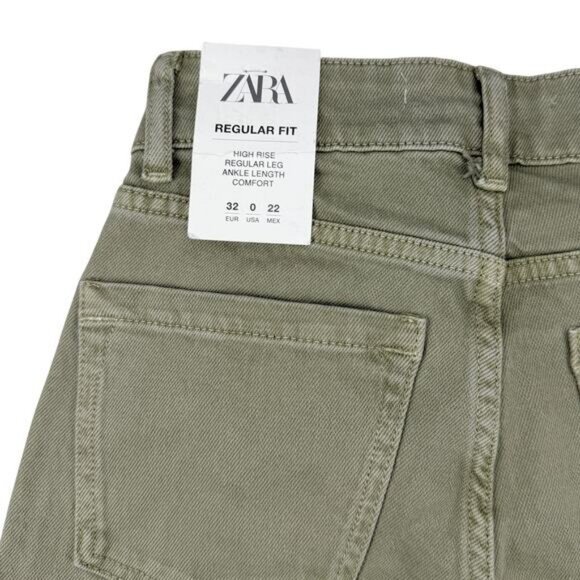 Zara High Rise Ankle Length Jean Size 0 - Picture 6 of 7